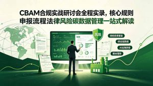 CBAM合规实战研讨会全程实录，核心规则申报流程法律风险碳数据管理一站式解读-沧海聊项目