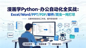 漫画学Python·办公自动化全实战：Excel/Word/PPT/PDF/邮件/爬虫一网打尽-沧海聊项目