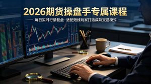 2026期货操盘手专属课程-更新7月11，每日实时行情复盘，适配短线玩家打造成熟交易模式-沧海聊项目