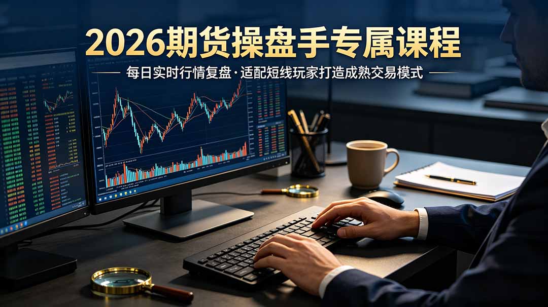 2026期货操盘手专属课程-更新7月11，每日实时行情复盘，适配短线玩家打造成熟交易模式-沧海聊项目