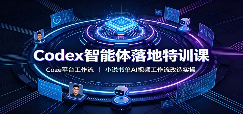Codex智能体落地特训课：Coze平台工作流，小说书单AI视频工作流改造实操-沧海聊项目