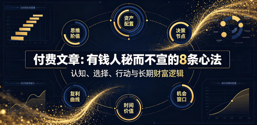 付费文章：有钱人秘而不宣的8条心法-沧海聊项目