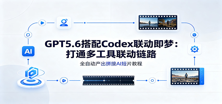 GPT5.6搭配Codex联动即梦：打通多工具联动链路，全自动产出拼接AI短片教程-沧海聊项目