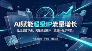 AI赋能超级IP流量增长：让流量留下来，无限接近用户，流量计触手可及！-沧海聊项目