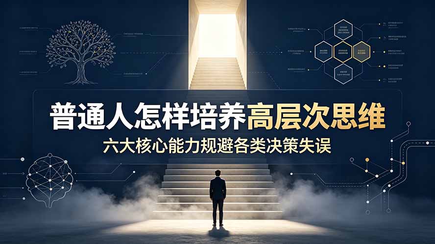付费文章：普通人怎样培养高层次思维，六大核心能力规避各类决策失误-沧海聊项目
