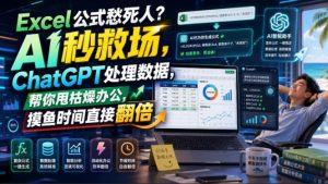 Excel公式愁死人？AI秒救场，ChatGPT处理数据，帮你甩枯燥办公，摸鱼时间直接翻倍【原创双语字幕】-沧海聊项目