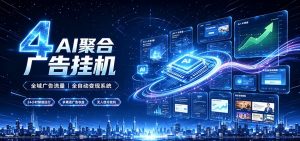 全域广告流量聚合，AI无人挂机稳赚佣金，打造长期稳定被动收入副业-沧海聊项目