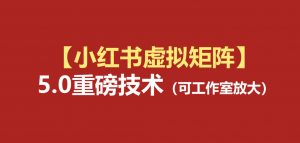 小红书虚拟矩阵5.0：AI原创虚拟品+4带1自动化AI发笔记+测款怼款双模式(可工作室放大)-沧海聊项目
