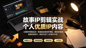 故事IP剪辑实战｜零基础全能创作课程，解锁多赛道拍摄剪辑技巧，轻松打造个人优质IP内容-沧海聊项目