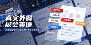 真实外贸展会英语，广交会外贸口语听力突击课程【音频】-沧海聊项目
