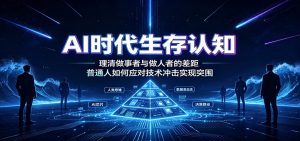 AI时代生存认知：理清做事者与做人者的差距，普通人如何应对技术冲击实现突围-沧海聊项目