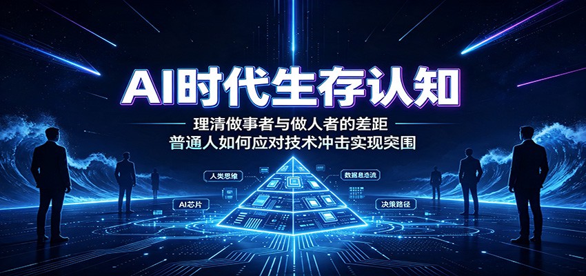 AI时代生存认知：理清做事者与做人者的差距，普通人如何应对技术冲击实现突围-沧海聊项目