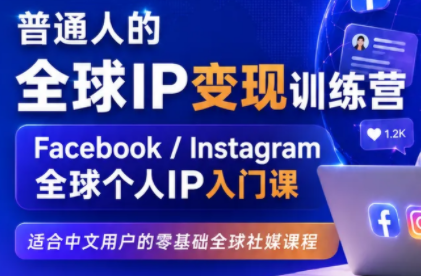 建立海外社媒底层逻辑，打造能变现的个人IP-沧海聊项目