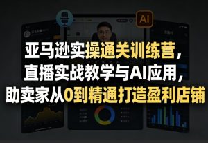 亚马逊实操通关训练营，直播实战教学与AI应用，助卖家从0到精通打造盈利店铺(更新8月8日)-沧海聊项目
