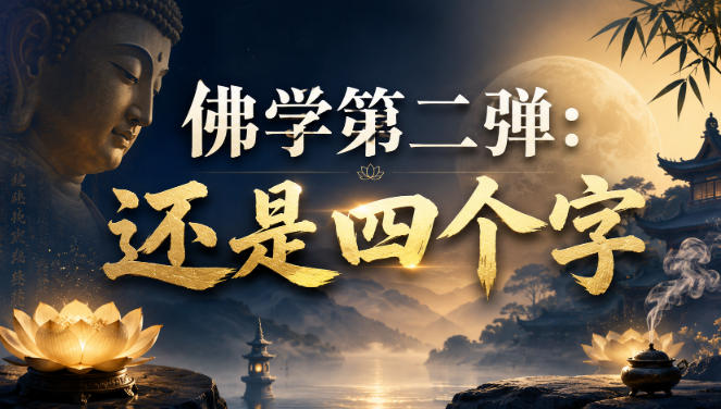 付费文章：佛学第二弹：还是四个字-沧海聊项目
