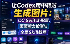 让Codex用中转站生成图片：CC Switch配置、画图能力检测与全局Skill教程-沧海聊项目