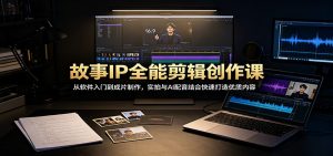 故事IP全能剪辑创作课：从软件入门到成片制作，实拍与AI配音结合快速打造优质内容-沧海聊项目