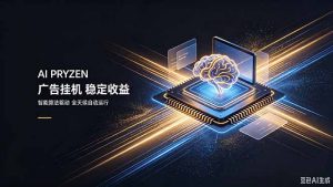 AI Pryzen 广告挂机｜24小时自动跑，日入300-500，新手零门槛-沧海聊项目