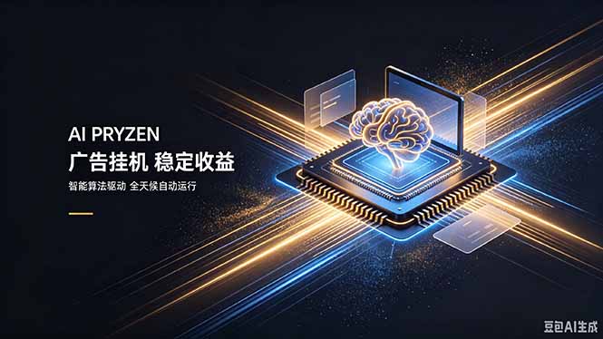 AI Pryzen 广告挂机｜24小时自动跑，日入300-500，新手零门槛-沧海聊项目