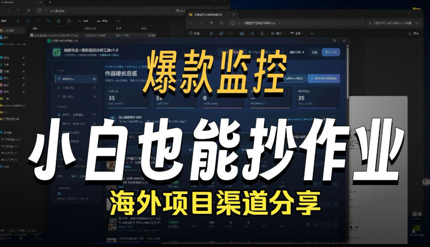 抖音爆款数据监控工具_海外网盘拉新渠道-沧海聊项目