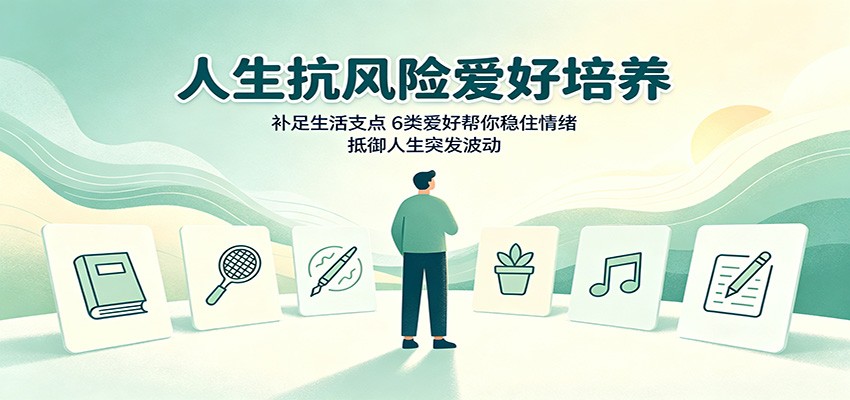 人生抗风险爱好培养：补足生活支点，6类爱好帮你稳住情绪，抵御人生突发波动-沧海聊项目