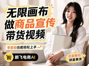 不用模特不用拍，AI生成电商带货视频｜无限画布从0到1搭建教程，全程实操演示，新手也能跟着落地-沧海聊项目