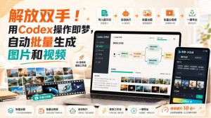 解放双手！用Codex操作即梦，自动批量生成图片和视频-沧海聊项目