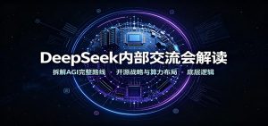 DeepSeek内部交流会解读：拆解AGI完整路线，开源战略与算力布局底层逻辑-沧海聊项目