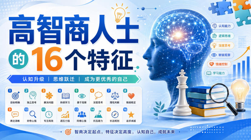 付费文章：高智商人士的16个特征-沧海聊项目