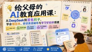 给父母的AI教育应用课：从DeepSeek到豆包扣子，学会错题本、阅读英语辅导与学习智能体搭建-沧海聊项目