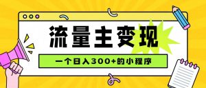 小程序流量主变现，日收益300+，腾讯官方打款，四种收入来源，稳定可靠-沧海聊项目
