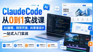ClaudeCode从0到1实战课，AI编程、网页开发、AI影音设计一站式入门实战-沧海聊项目