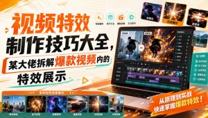 视频特效制作技巧大全，某大佬拆解爆款视频内的特效展示-沧海聊项目