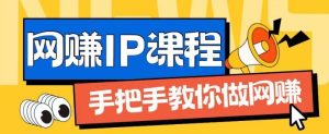ip合伙人打造1.0，从0到1教你做网创，实现月入过万【揭秘】-沧海聊项目