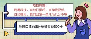 （11722期）ai语聊，单窗口收益50+，单机收益500+，无脑挂机无脑干！！！-沧海聊项目