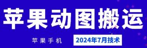 2024年7月苹果手机动图搬运技术-沧海聊项目