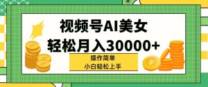 （11812期）视频号AI美女，轻松月入30000+,操作简单小白也能轻松上手-沧海聊项目