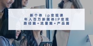 （11971期）新个体 ip变现课，年入百万新媒体IP变现，路径篇+流量篇+产品篇-沧海聊项目
