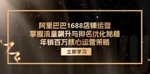 （12184期）阿里巴巴1688店铺运营，掌握流量飙升与排名优化秘籍 年销百万核心运营策略-沧海聊项目