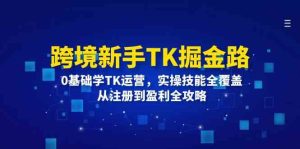 跨境新手TK掘金路:0基础学TK运营,实操技能全覆盖,从注册到盈利全攻略-沧海聊项目