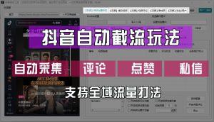 抖音自动截流玩法,利用一个软件自动采集、评论、点赞、私信,全域引流-沧海聊项目