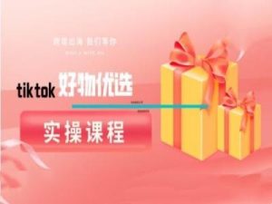 tiktok好物优选实操课程,好物分享操作技巧-沧海聊项目