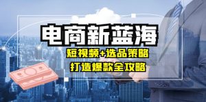 商家必看电商新蓝海:短视频+选品策略,打造爆款全攻略,月入10w+-沧海聊项目