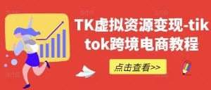 TK虚拟资源变现-tiktok跨境电商教程-沧海聊项目