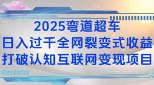 2025弯道超车日入过K全网裂变式收益打破认知互联网变现项目【揭秘】-沧海聊项目
