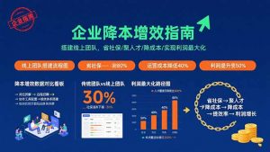 企业降本增效指南:搭建线上团队,省社保/聚人才/降成本/实现利润最大化-沧海聊项目