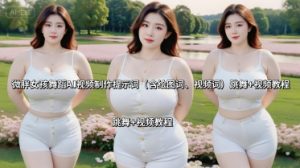 微胖女孩舞蹈AI视频制作提示词(含绘图词、视频词) 跳舞+视频教程-沧海聊项目