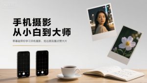 手机摄影从小白到大师，零基础带你学习手机摄影，拍出朋友圈点赞大片-沧海聊项目