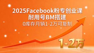 2025Facebook粉专创业课，耐用号BM搭建，0库存月销1-2万可复制-沧海聊项目