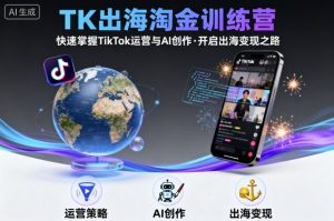TK出海淘金训练营,助你快速掌握TikTok运营与AI创作,开启出海变现之路-沧海聊项目